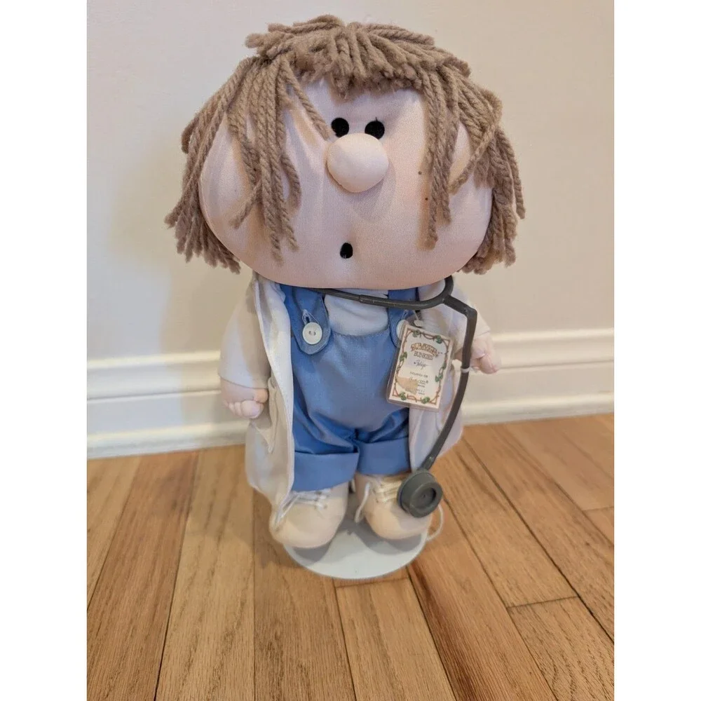 Vintage Fabrizio Bumpkin Bunch Tyke With Tag Cloth Doll 1984- DOCTOR